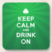 セントおもしろい保パトリックで落ち着いて飲む コースター (正面)