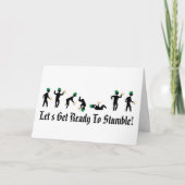 セントおもしろい・パトリックの日につまずく準備をしよう カード (正面)