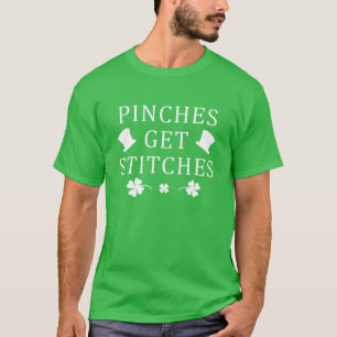 セントおもしろい・パトリックの日のピンチはシャマーをステッチ Tシャツ