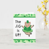 セントおもしろい・パトリックの日の挨拶 カード (黄色い花)