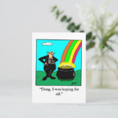 セントおもしろい・パトリックの日はがき ポストカード (スタンド正面)