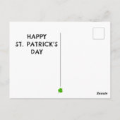 セントおもしろい・パトリックの日はがき ポストカード (裏面)