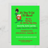 セントおもしろい・パトリックの日パーティー 招待状 (正面/裏面)