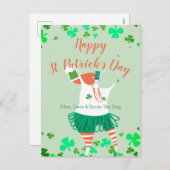 セントお洒落パトリックの日 シーズンポストカード (正面/裏面)