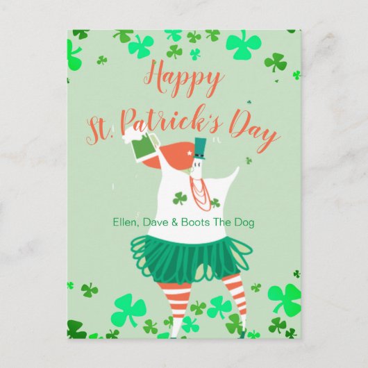 セントお洒落パトリックの日 シーズンポストカード (正面)