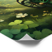 セントお洒落・パトリックの日ワゴン。セントパティの日 ポスター (角)