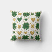 セントきらめく・パトリックのパターンデザイン クッション (正面)