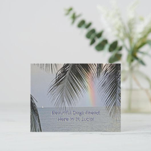 「セントは素晴らしい一日になるだろうルシア」 ポストカード (スタンド正面)