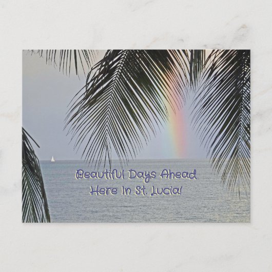 「セントは素晴らしい一日になるだろうルシア」 ポストカード (正面)