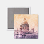 セントアイザック大聖堂マグネット – サンクトペテルブルク マグネット (正面/裏面)