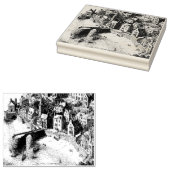 セントアイヴコーンウォールヴィンテージスケッチ ラバースタンプ (押印)