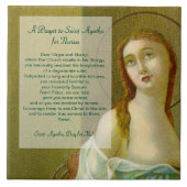 セントアガサ(M 003)ナース用祈りの言葉 タイル (正面)