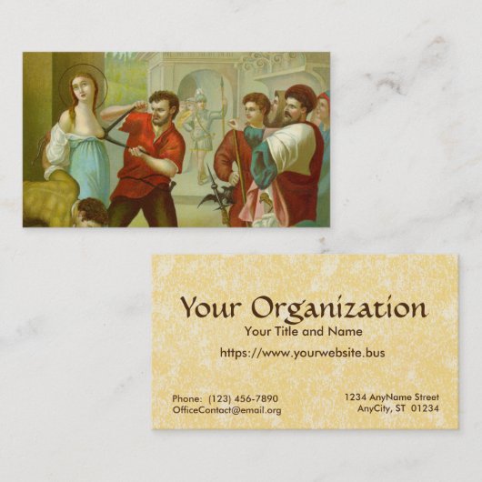 セントアガサ(M 003) FB標準 名刺 (正面/裏面)