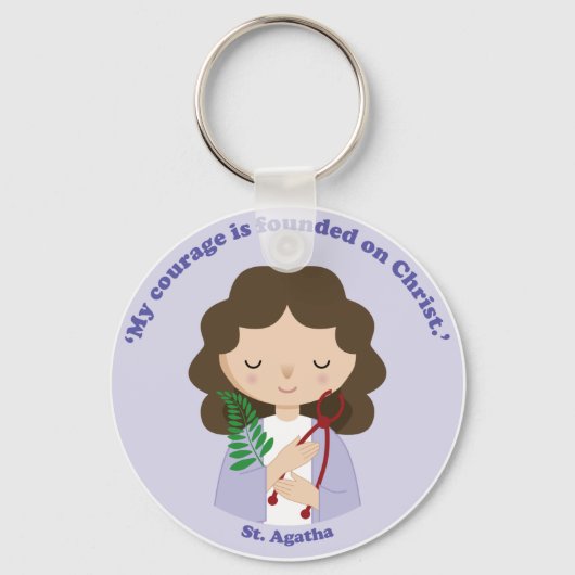 セントアガタ キーホルダー (正面)