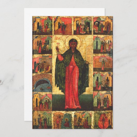 セントアナスタシアヴァージンと殉教者 招待状 (正面/裏面)