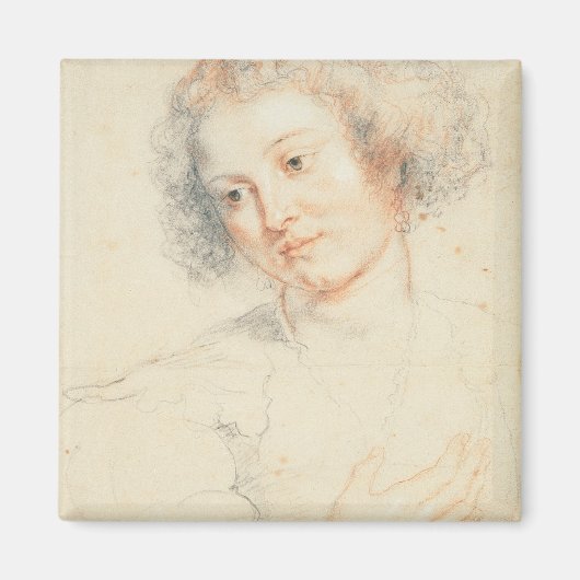 セントアポロニア勉強(スケッチ) マグネット (正面)