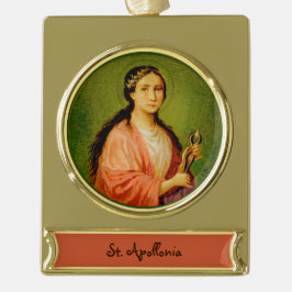 セントアポロニア(BLA 001) ゴールドプレートバナーオーナメント