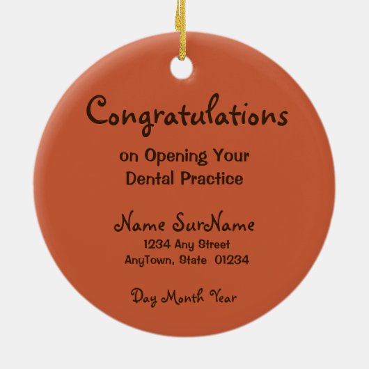 セントアポロニア(BLA 001) セラミックオーナメント (裏面)