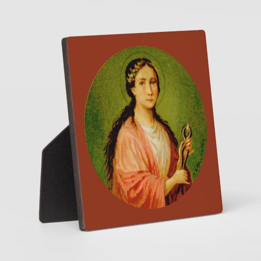 セントアポロニア(BLA 001) 5.25インチx5.25インチ正方形 フォトプラーク (正面)