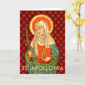 セントアポロニア(VVP 001)グリーティングカード#1 カード (黄色い花)