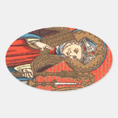 セントアルフォンスリグーリ(SAU 039) 楕円形シール (正面)