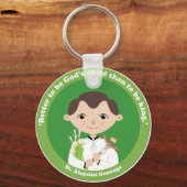 セントアロイシウス・ゴンザーガ キーホルダー (正面)