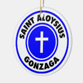 セントアロイシウス・ゴンザーガ セラミックオーナメント (左)