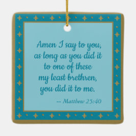 セントアロイシウス&ペスト被害者(M 006) セラミックオーナメント