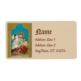 セントアロイシウス&ペスト被害者(M 006) ラベル