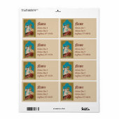 セントアロイシウス&ペスト被害者(M 006) ラベル (フルシート)