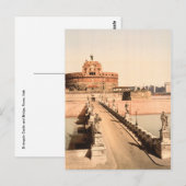 セントアンジェロ城とブリッジ，ローマ，ラツィオItaly ポストカード (正面/裏面)