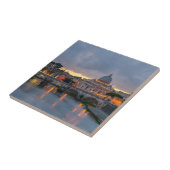 セントアンジェロ橋、ローマ、セントピーター大聖堂 タイル (側面)