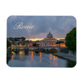 セントアンジェロ橋、ローマ、セントピーター大聖堂 マグネット (横)