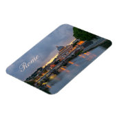 セントアンジェロ橋、ローマ、セントピーター大聖堂 マグネット (左側)