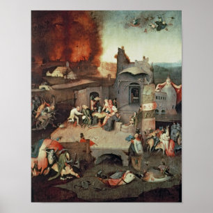 セントアンソニーの誘惑， c.1500 ポスター
