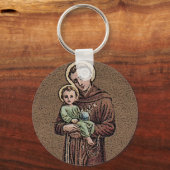 セントアンソニー&ベビーイエス キーホルダー (正面)