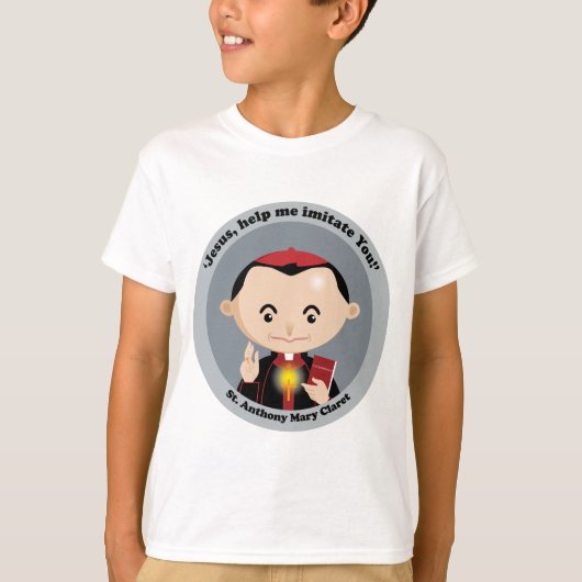 セントアンソニー・メアリークラレット Tシャツ (正面)