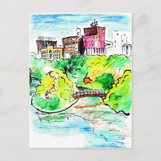 セントアンソニー・メイン、ミネアポリスMNポストカード ポストカード