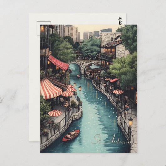 セントアントニオテキサス州旅行 ポストカード (正面/裏面)