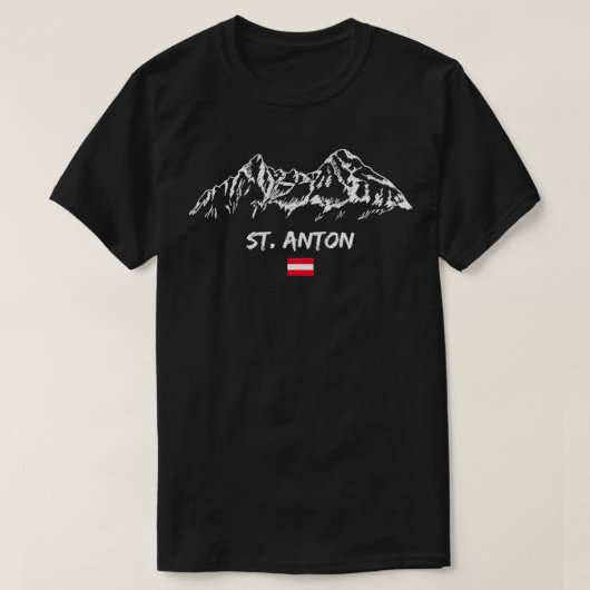 セントアントンアルプスマウンテンパノラマスキーホリデーアパーズ Tシャツ (デザイン正面)