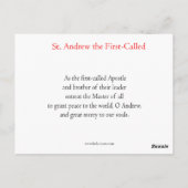 セントアンドリューいわゆる祈りの言葉カード ポストカード (裏面)
