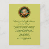 セントアンドリュークリスマスノヴェナ祈りの言葉はがき ポストカード (正面)