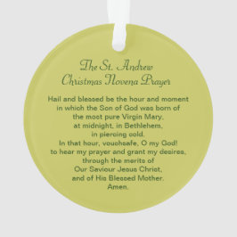 セントアンドリュークリスマスノヴェナ祈りの言葉アクリル オーナメント
