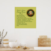 セントアンドリュークリスマスノヴェナ祈りの言葉 ポスター (キッチン)