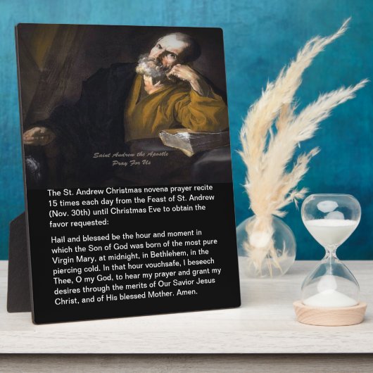セントアンドリュークリスマスノヴェナ フォトプラーク (側面)