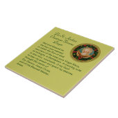 セントアンドリュークリスマスNovena祈りの言葉陶磁器タイル タイル (側面)