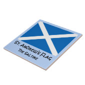 セントアンドリュー州旗、サルタイヤまたはスコットランド州旗 タイル (側面)