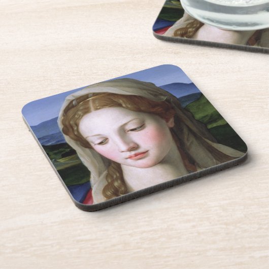 セントアンナを持つ神聖な家族および幼児聖ヨハネ コースター (左側)