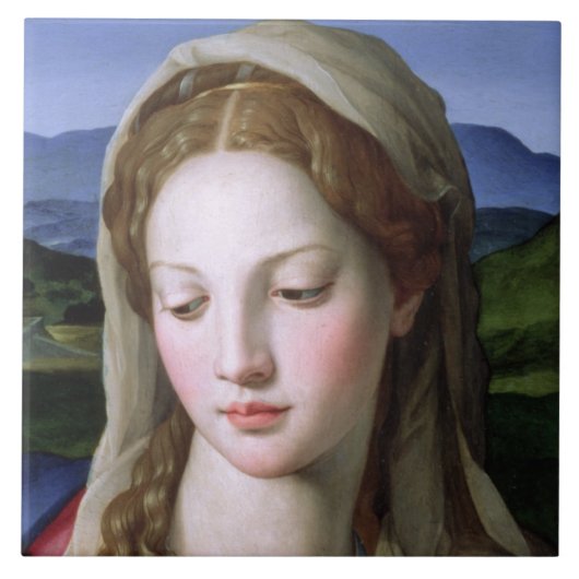 セントアンナを持つ神聖な家族および幼児聖ヨハネ タイル (正面)