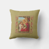 セントアンヴァージンチャイルドメアリー祖母ハート クッション (裏面)